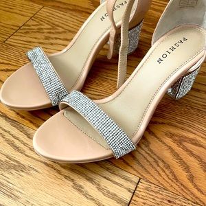 Pashion Footwear Rinestone Heels